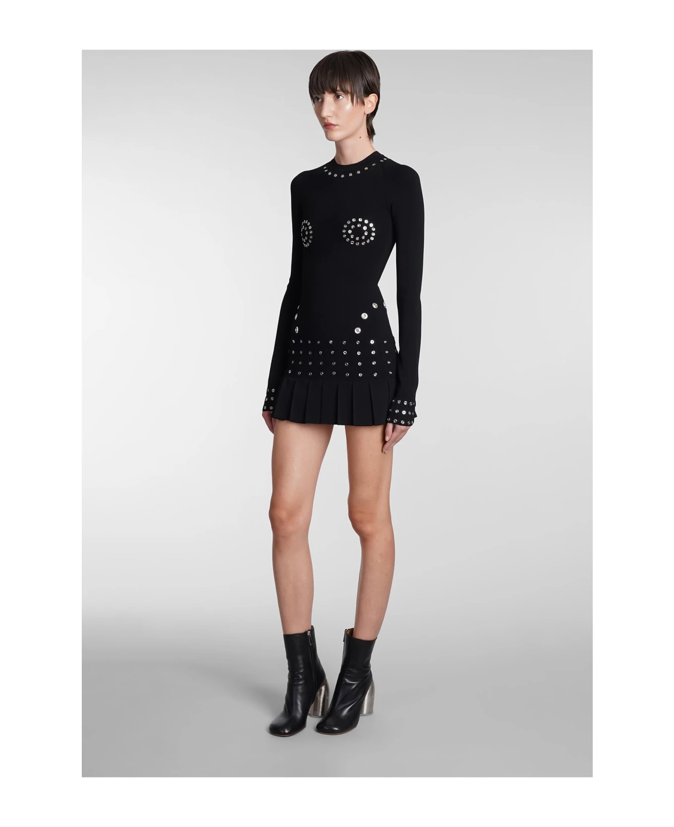 Off-White Dress In Black Viscose 4 Off-White Dress In Black Viscose - Image 4