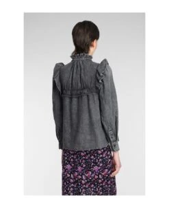 Idety Blouse In Grey Denim -Italist Store fd5b80d1cc5916d32ced8e0924acb3b5