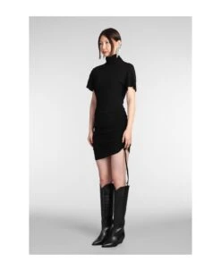 Lya Dress In Black Viscose -Italist Store fd9300085c9da6206ab1a78e2a93e73b