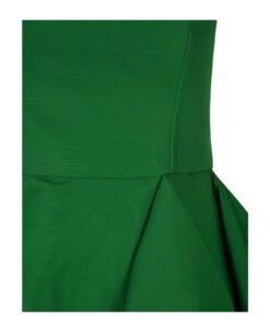 Alexander McQueen Midi Dress With Asymmetrical Draping In Green Polyfaille -Italist Store fe18fdc6ca778eaa7f3306ab074ac8af