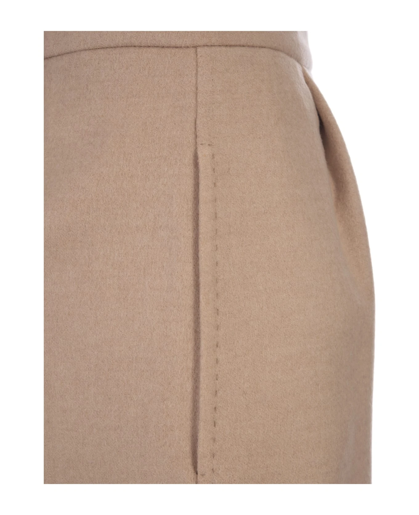 Max Mara Bobbio Mini Skirt In Camel 3 Max Mara Bobbio Mini Skirt In Camel - Image 3